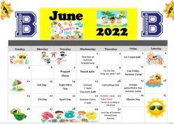 BPA of Orange 2021-2022  June Calendar